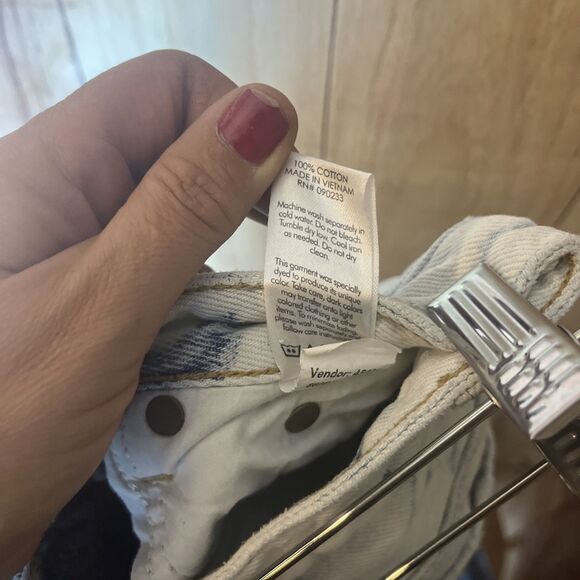 Pacsun Jeans Denim Size 28 High Rise 90s Boyfriend Bleached Tie Dye Baggy Loose - Picture 6 of 10